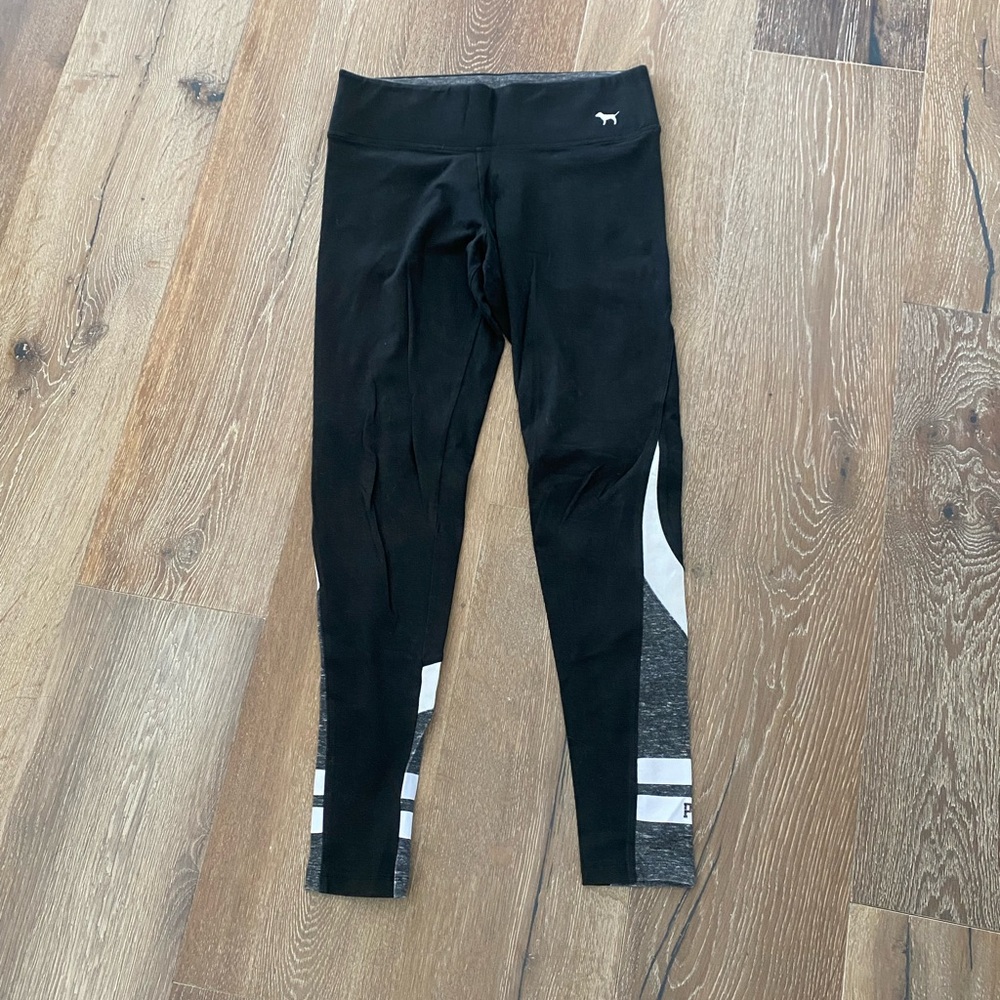 Pink Yoga black leggings